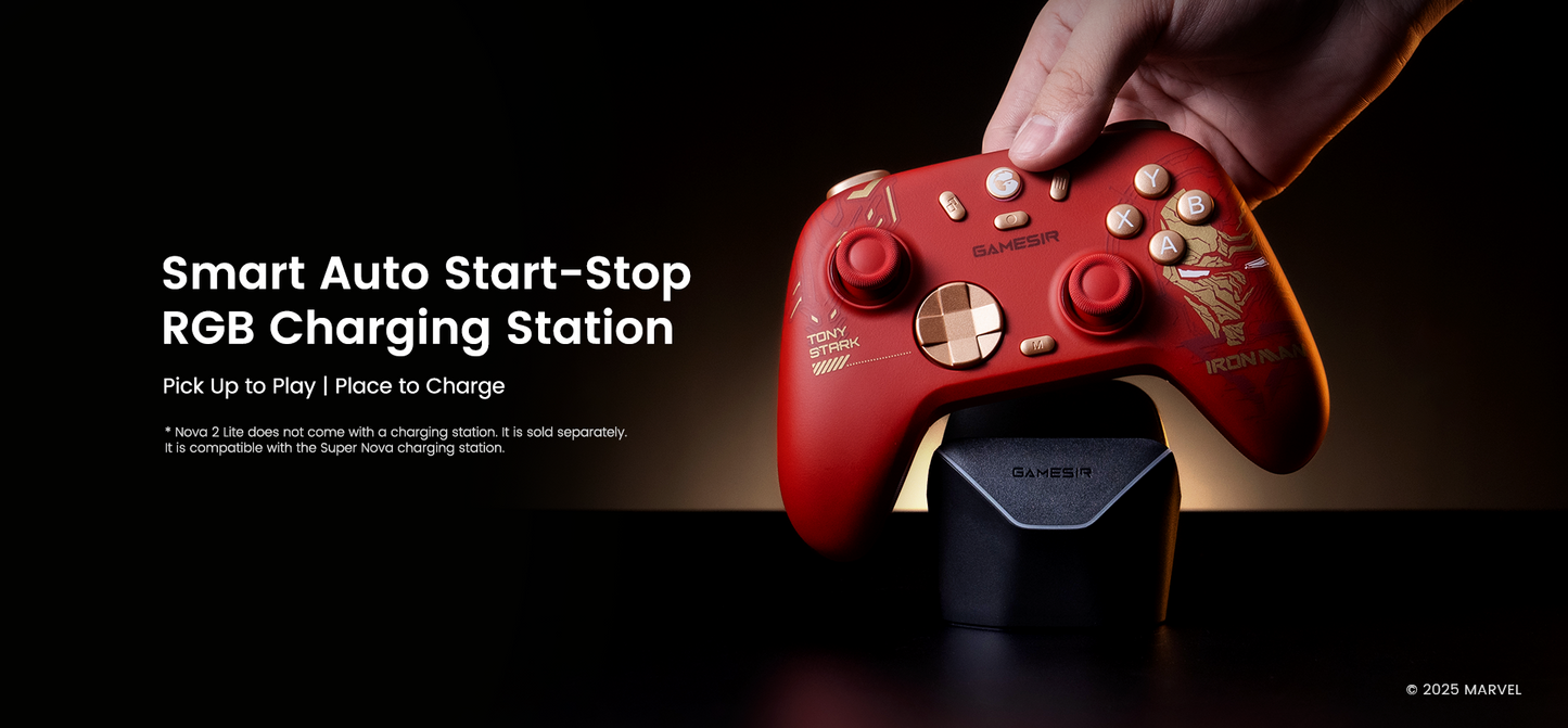 GameSir Nova 2 Lite Multiplatform Wireless Game Controller Iron Man Edition