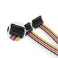Cruxtec SATA Power Splitter Cable 15pin Male to 2 x 15pin Female 90° 20cm