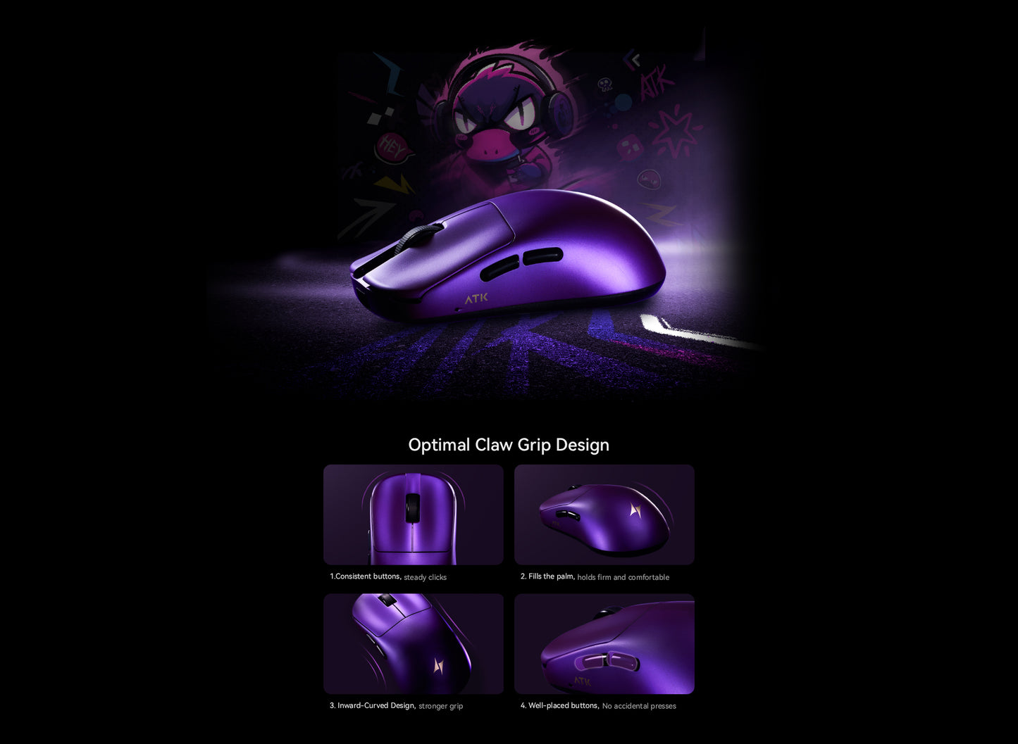 ATK Blazing Sky Duckbill Wireless Mouse