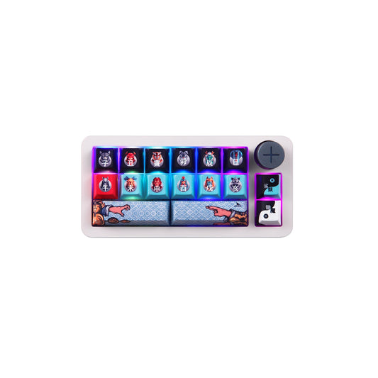 Darmoshark SK16 Trio-mode Mechanical QMK RGB Gaming Keypad White Huano Purple Switch - product image 2