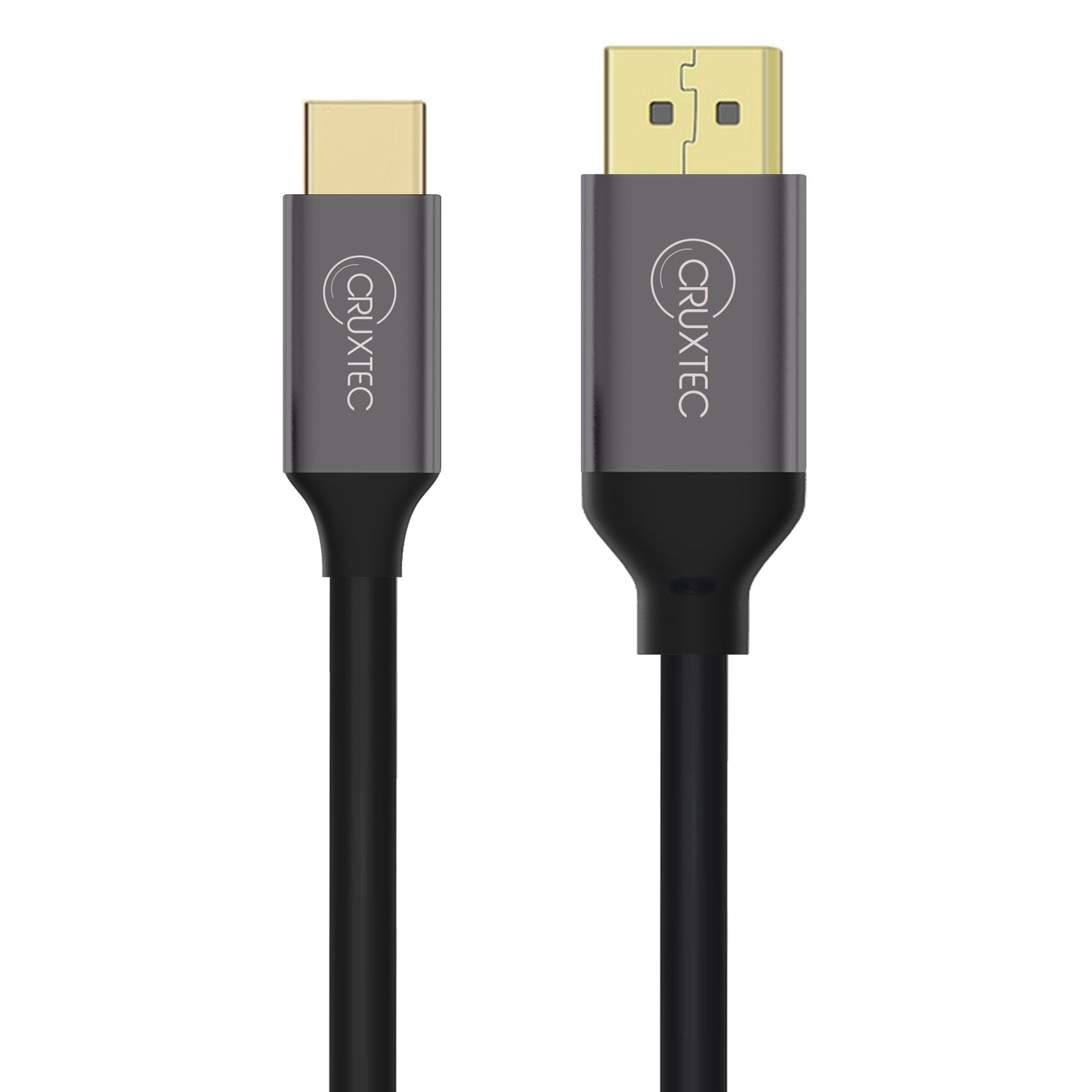 Cruxtec USB-C to Displayport Cable Black Support HDR 4K@60Hz