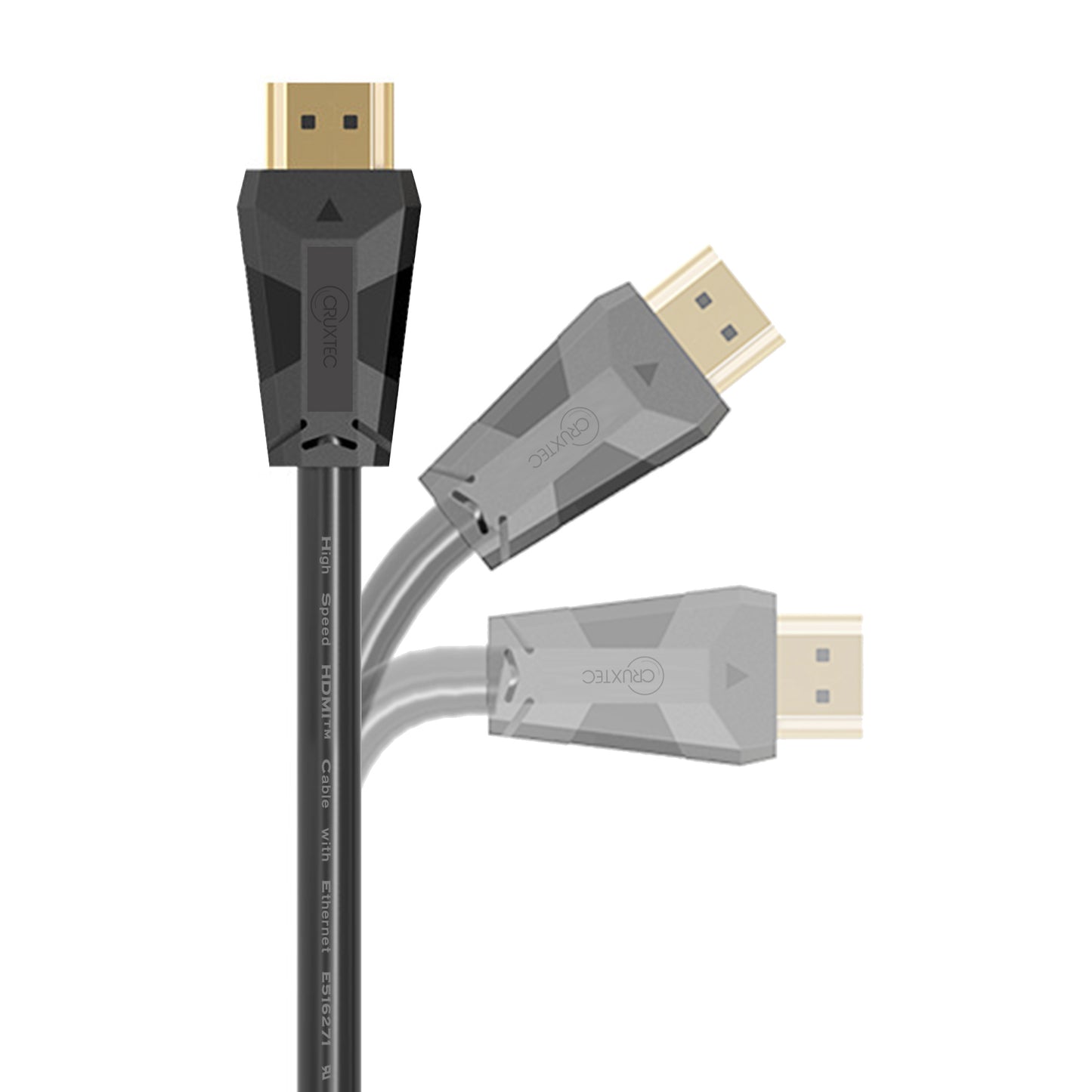 Cruxtec High Speed HDMI 4K Cable with Ethernet 15m ( 18Gbps, 4K@30Hz, HDCP, 4:4:4, HDR )