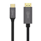 Cruxtec USB-C to HDMI Cable Black Support HDR ( 8K@60Hz, 4K@120Hz )