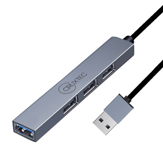 Cruxtec 4 Ports High Speed USB-A 3.0 Ultra-Slim HUB