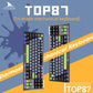 Darmoshark TOP87 Trio-mode Mechanical RGB gaming Keyboard With Top Mount structure Black Matcha Switch