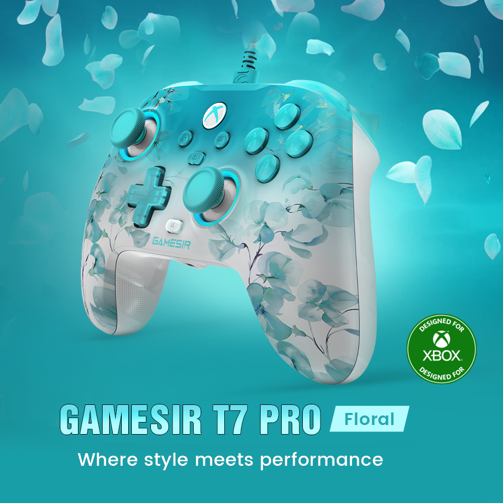 GameSir T7 Pro Floral Wired Controller for Xbox