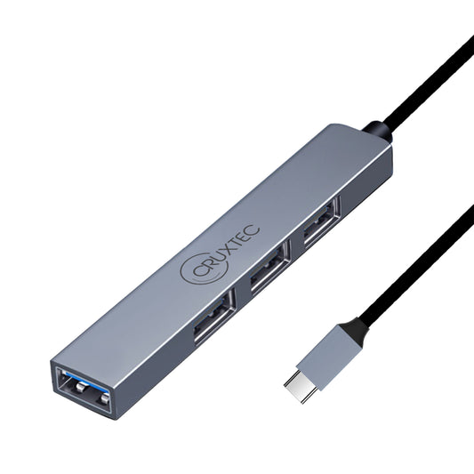 Cruxtec 4 Ports High Speed USB-C 3.0 Ultra-Slim HUB