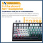 Darmoshark TOP98 Trio-mode Mechnical RGB gaming Keyboard With Top Mount structure & TFT display Black Silver Switch