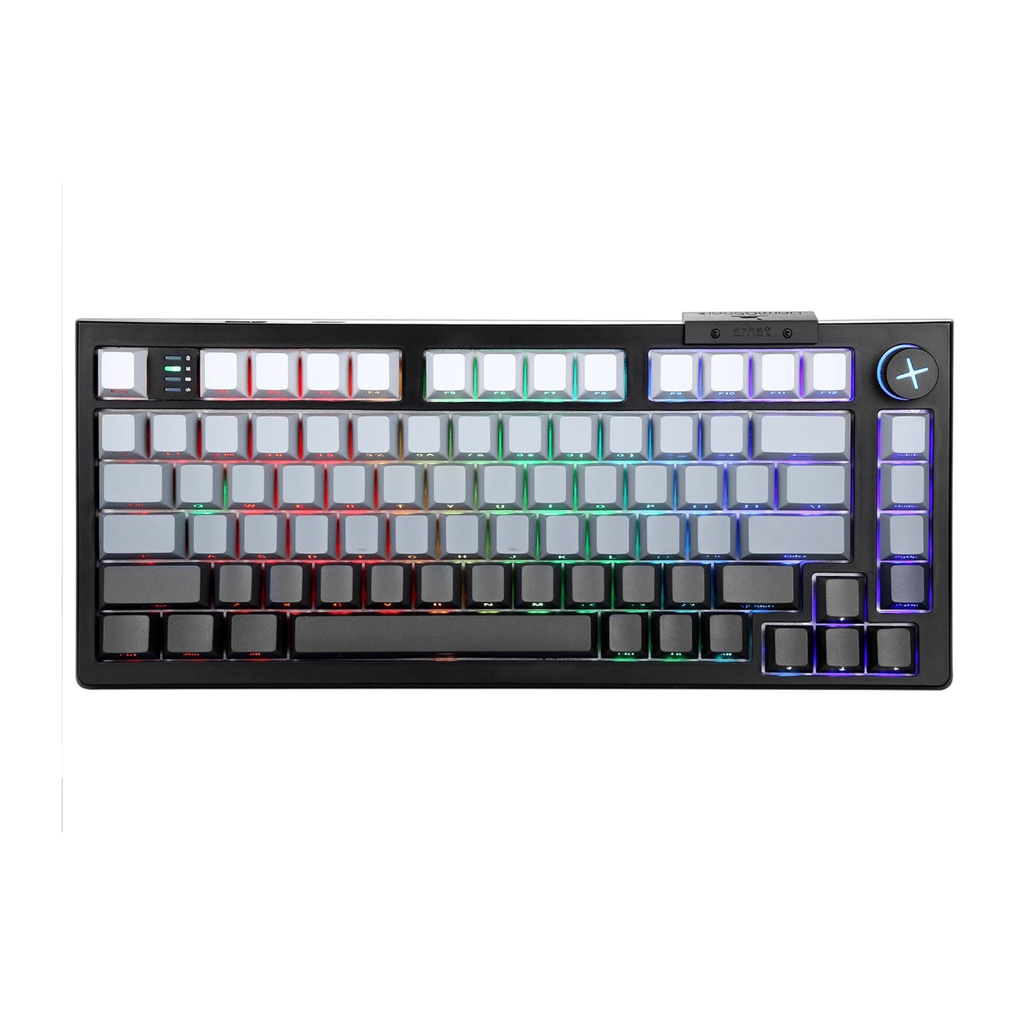 Darmoshark TOP75 Trio-mode Kailh Magnetic Switch RGB gaming Keyboard With Top Mount structure & TFT display Black Magnetic Switch