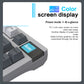 Darmoshark K8 Trio-mode Mechanical RGB gaming Keyboard With Gasket Mount structure & TFT display White Metcha Switch