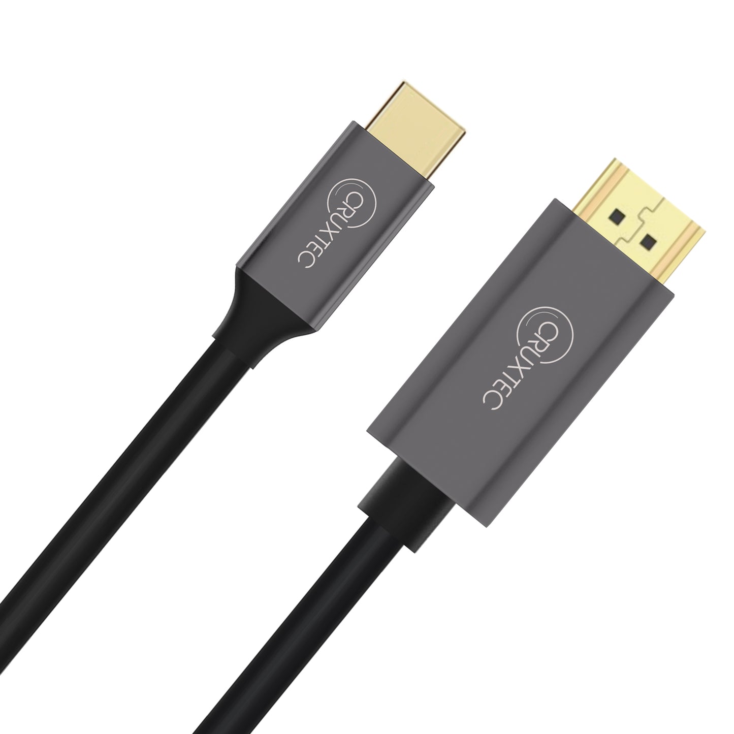 Cruxtec USB-C to HDMI Cable Black Support HDR ( 8K@60Hz, 4K@120Hz )