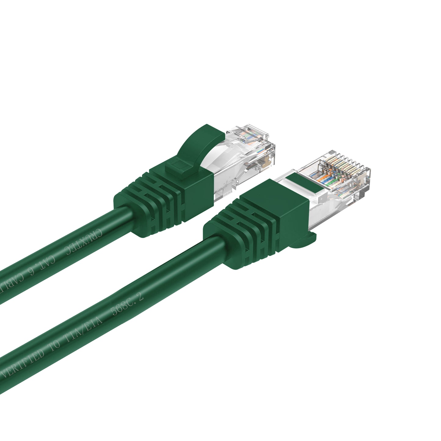Cruxtec CAT6 UTP 10GbE Ethernet Cable Dark Green