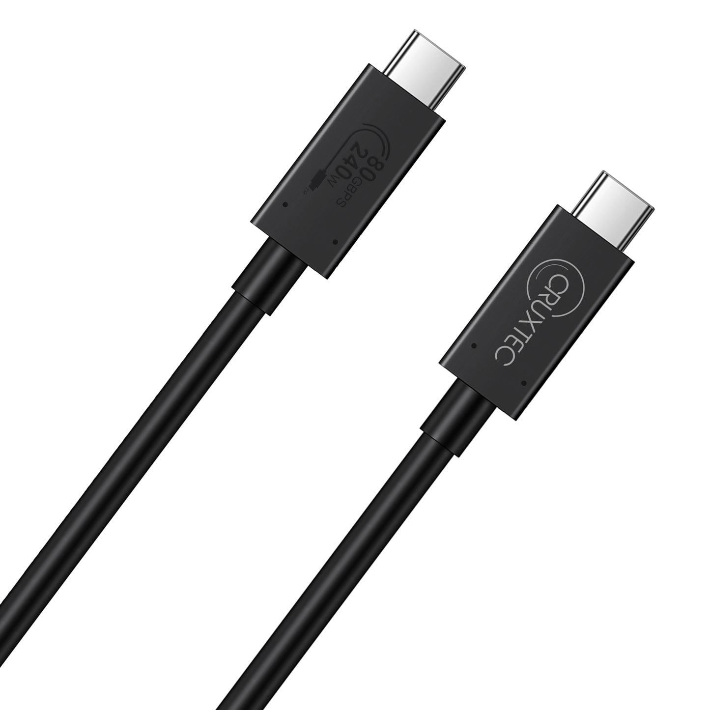 Cruxtec USB4 USB-C Full-Feature Coaxial Cable ( 240W, 80Gpbs, 8K@60Hz )
