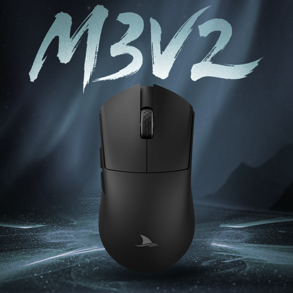 Darmoshark M3V2 KIRAN Trio-mode Light-weight 8K Polling rate Gaming Mouse Black