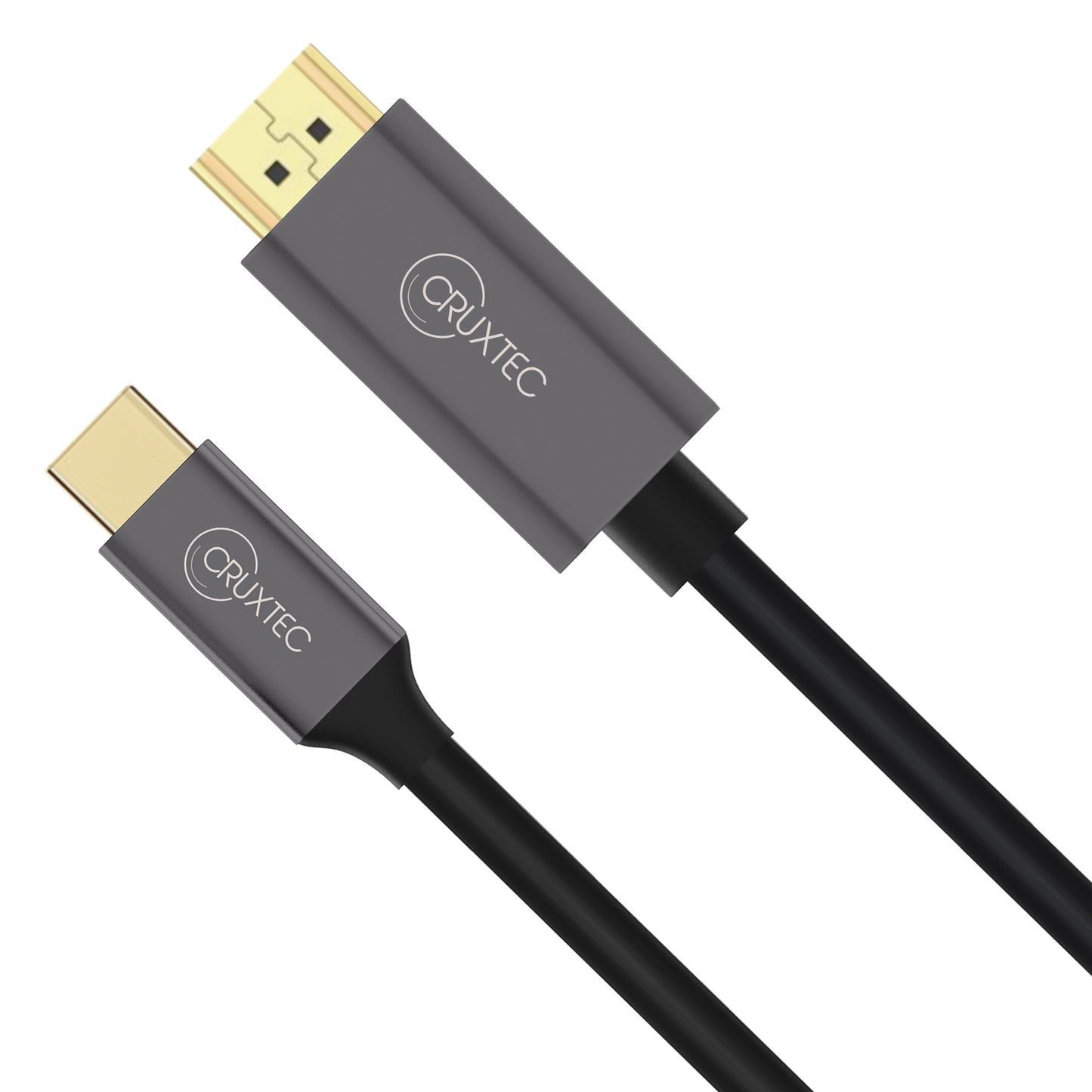 Cruxtec USB-C to HDMI Cable Black Support HDR ( 8K@60Hz, 4K@120Hz )