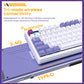Darmoshark TOP75 Trio-mode Mechanical RGB gaming Keyboard With Top Mount structure & TFT display Black Silver Switch