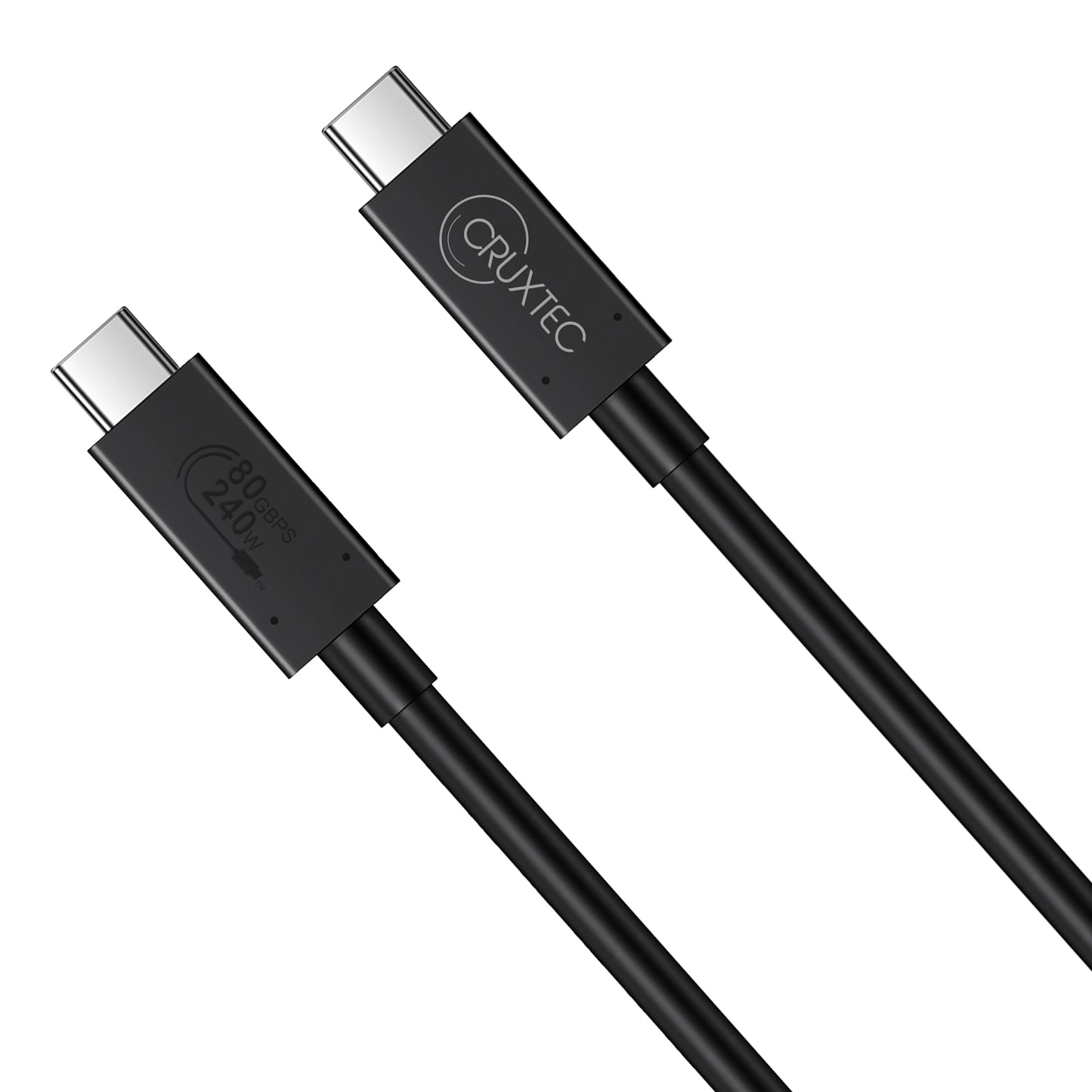 Cruxtec USB4 USB-C Full-Feature Coaxial Cable ( 240W, 80Gpbs, 8K@60Hz )