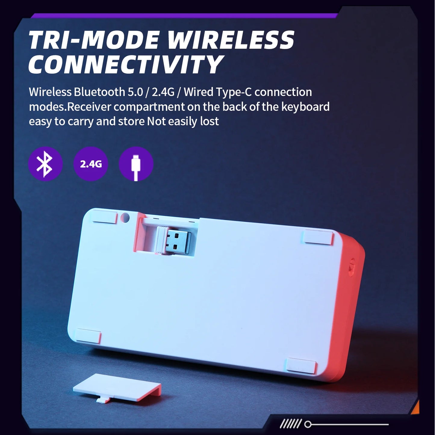 Darmoshark SK16 Trio-mode Mechanical QMK RGB gaming Keypad