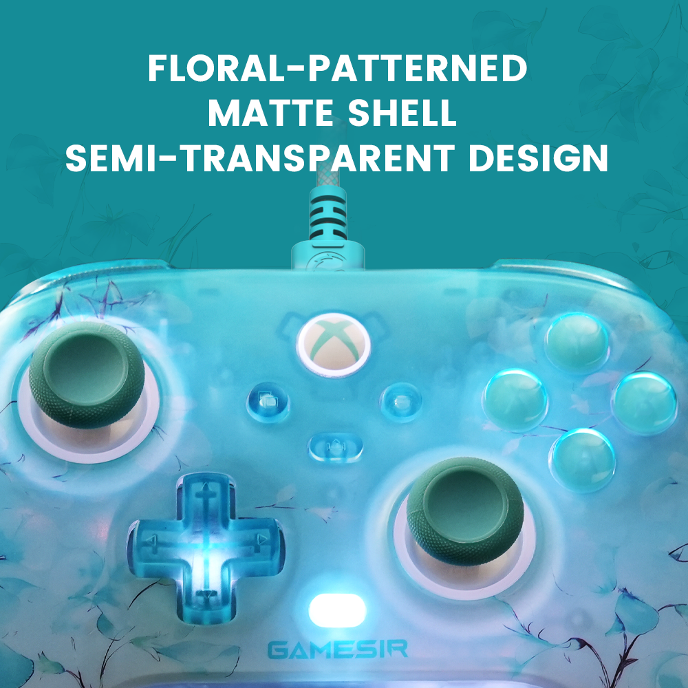GameSir T7 Pro Floral Wired Controller for Xbox