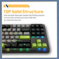Darmoshark TOP87 Trio-mode Mechanical RGB gaming Keyboard With Top Mount structure Black Matcha Switch