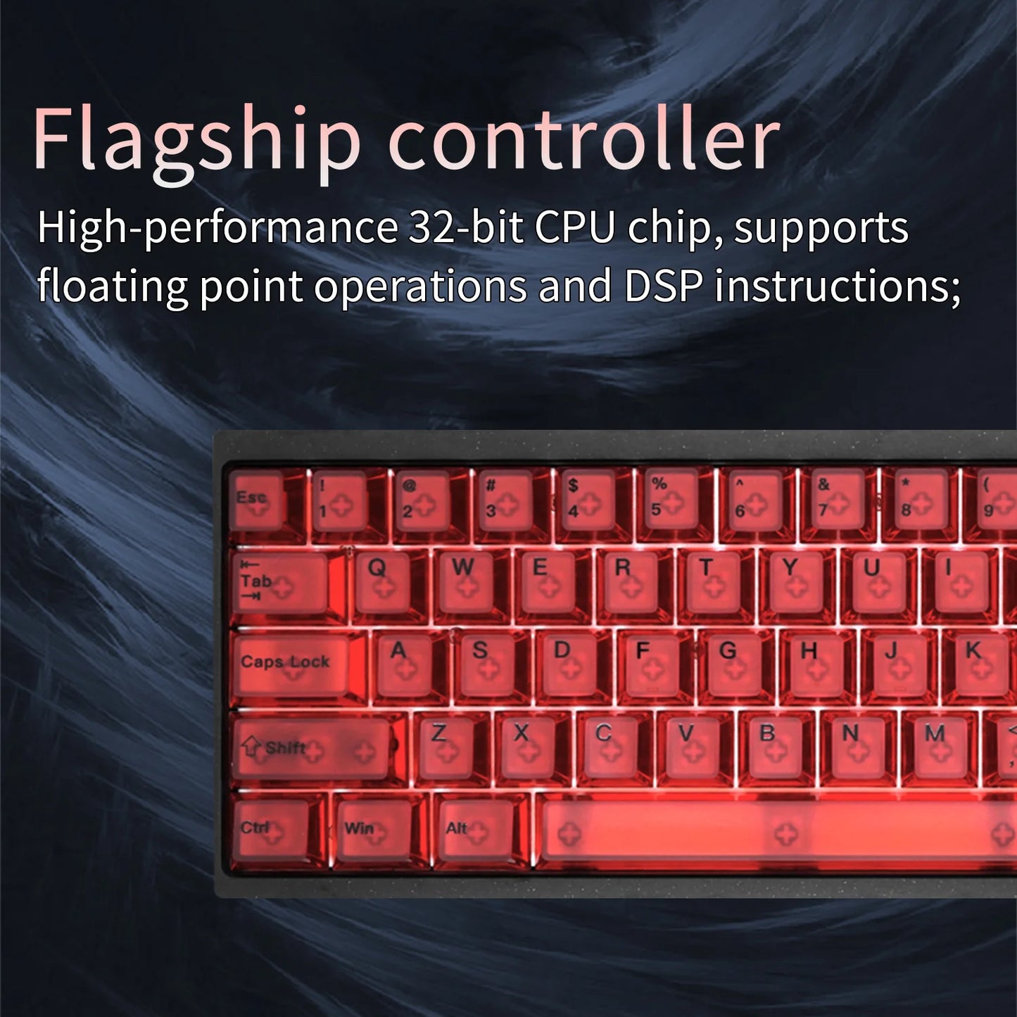 Darmoshark KT68 MAX Wired Magnetic Switch High-speed USB 2.0 8K RGB gaming Keyboard With CNC Aluminum alloy bottom