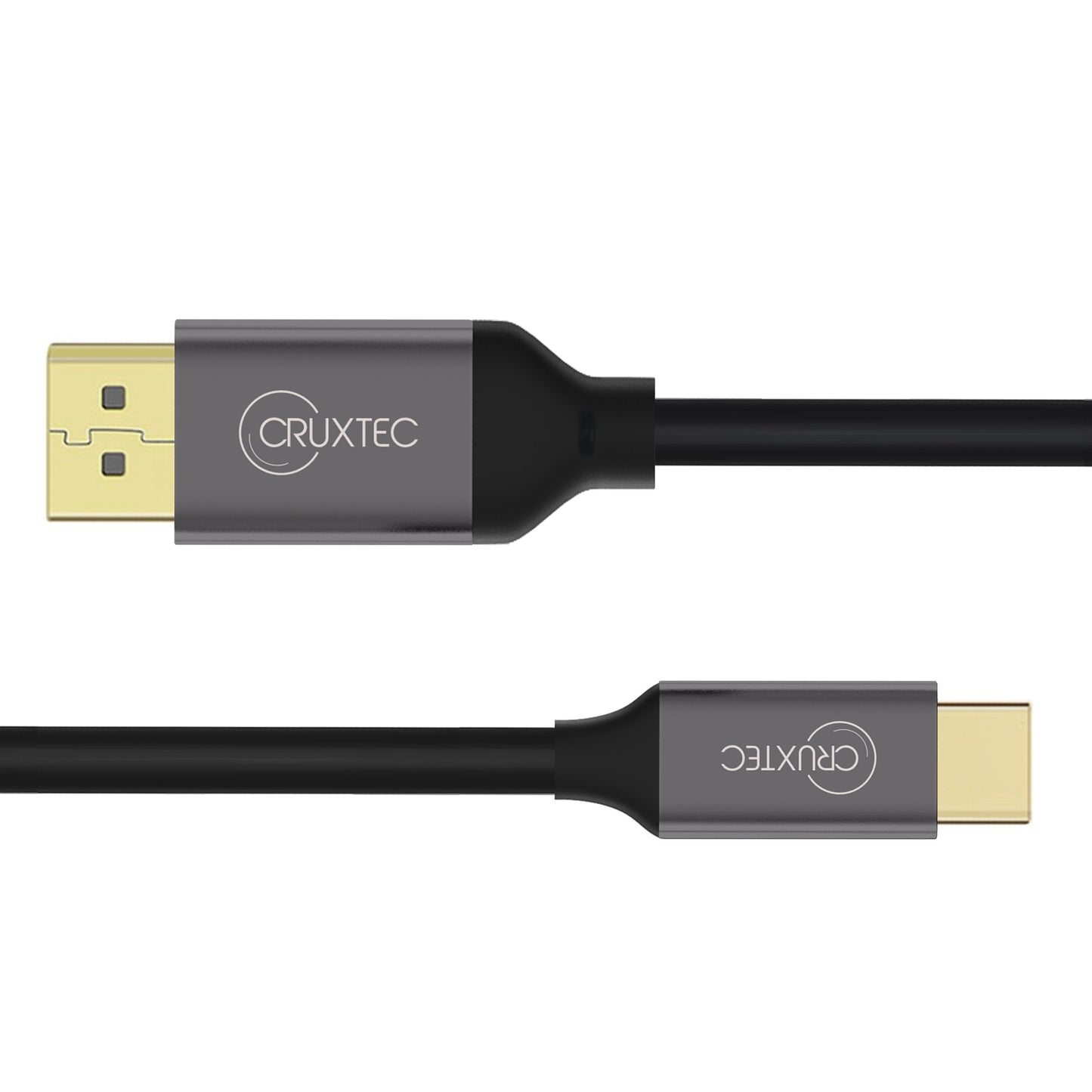 Cruxtec USB-C to Displayport Cable Black Support HDR 4K@60Hz