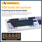 Darmoshark TOP98 Trio-mode Mechnical RGB gaming Keyboard With Top Mount structure & TFT display Black Silver Switch