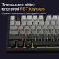 Darmoshark TOP75 Trio-mode Kailh Magnetic Switch RGB gaming Keyboard With Top Mount structure & TFT display Black Magnetic Switch