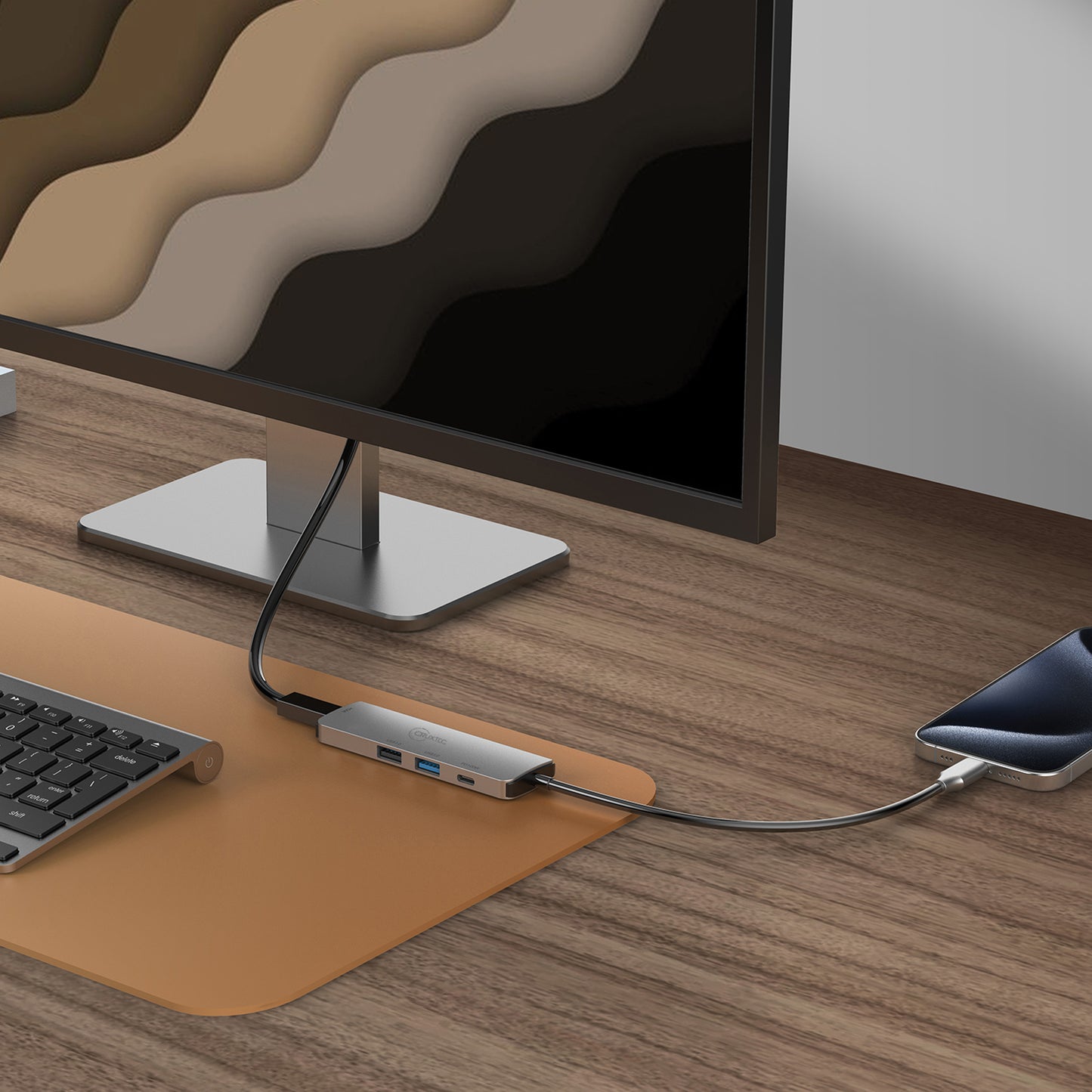 Cruxtec 4-in-1 USB-C Mini Dock with HDMI Output