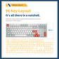 Darmoshark K7 Pro Trio-mode Mechanical Gateron switch RGB gaming Keyboard With Aluminum alloy bottom White Gateron EF Switch