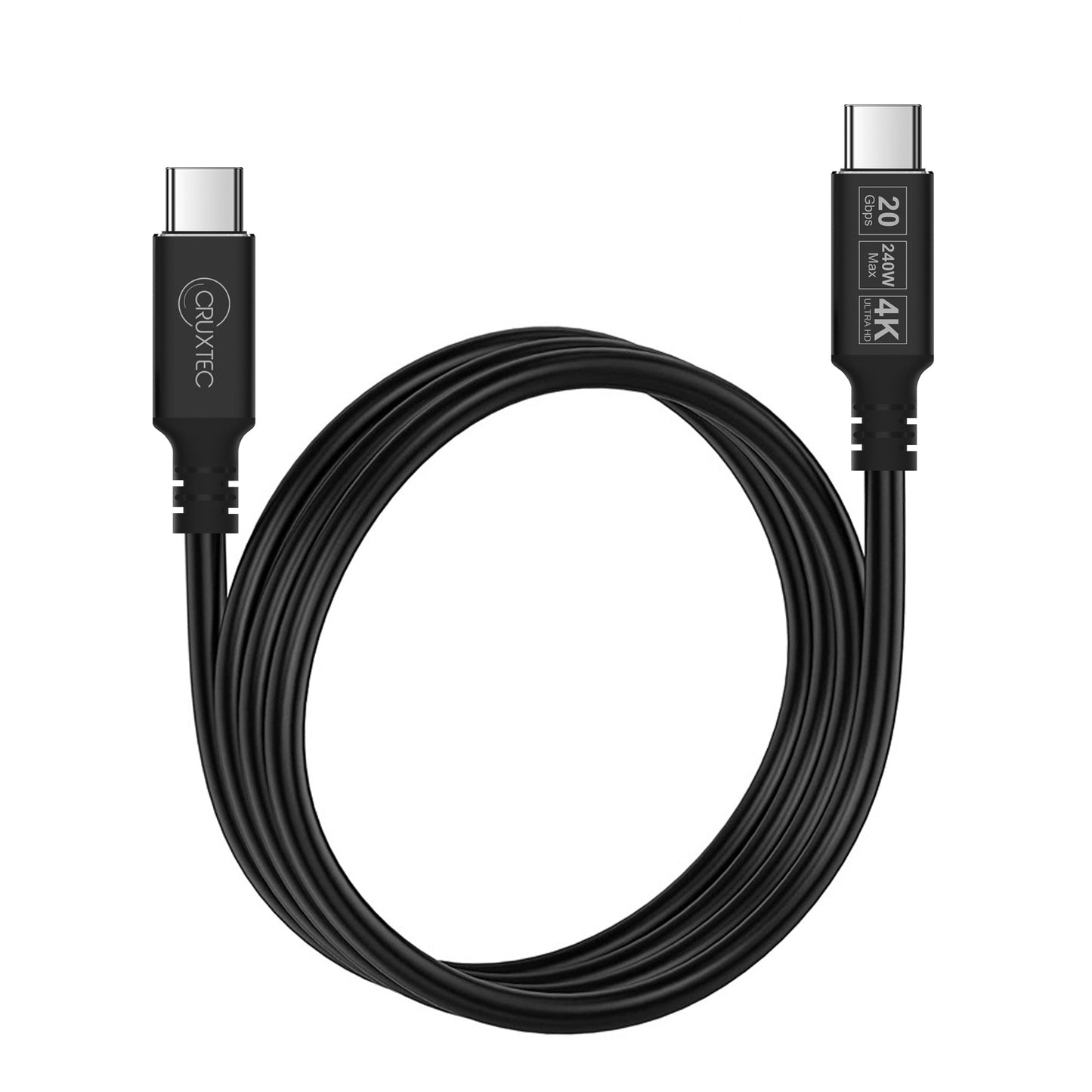 Cruxtec USB-C Full Feature Cable (240W, 20Gpbs, 4K@60Hz)
