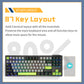 Darmoshark TOP87 Trio-mode Mechanical RGB gaming Keyboard With Top Mount structure Black Matcha Switch