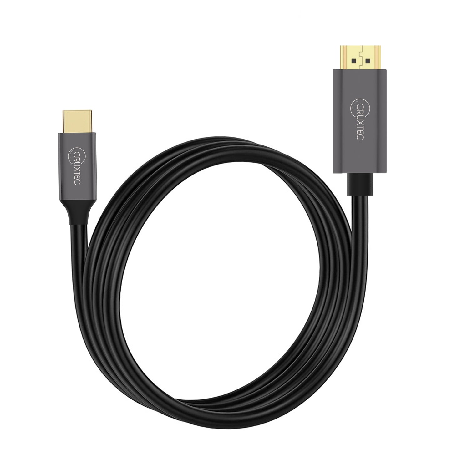 Cruxtec USB-C to HDMI Cable Black Support HDR ( 8K@60Hz, 4K@120Hz )