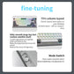 Darmoshark K8 Trio-mode Mechanical RGB gaming Keyboard With Gasket Mount structure & TFT display White Metcha Switch