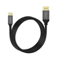 Cruxtec USB-C to Displayport Cable Black Support HDR 4K@60Hz