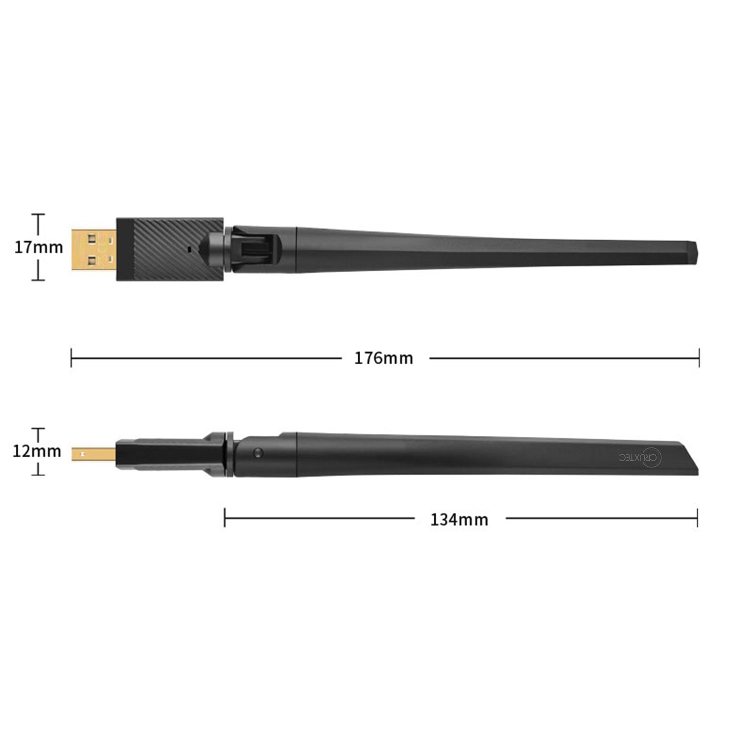 Cruxtec Long Range Bluetooth 6.0 USB Adapter