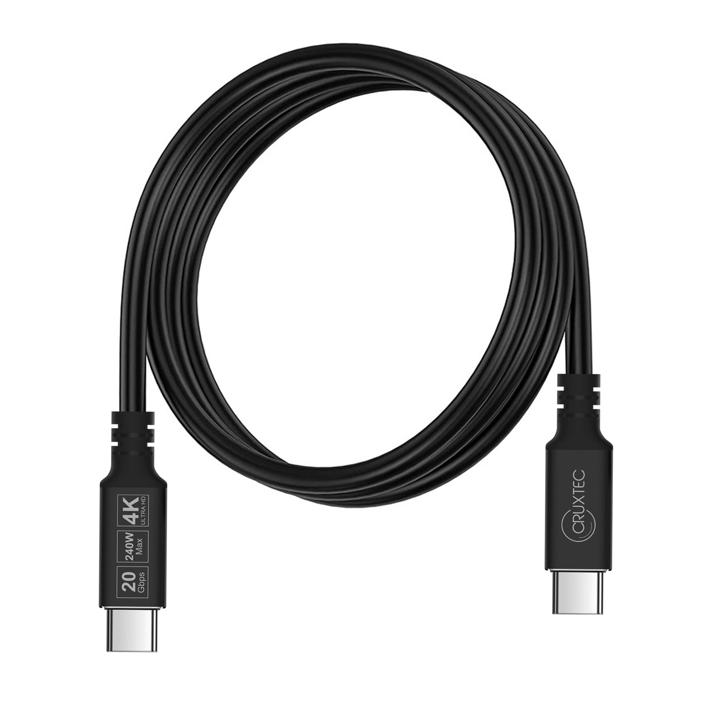 Cruxtec USB-C Full Feature Cable (240W, 20Gpbs, 4K@60Hz)