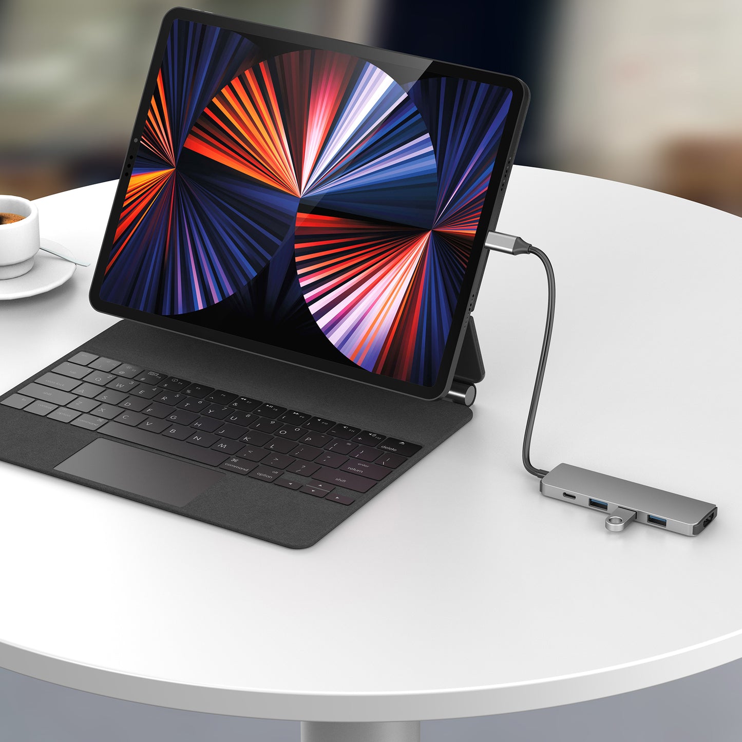 Cruxtec 5-in-1 USB-C Mini Dock with HDMI Output