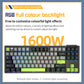 Darmoshark TOP87 Trio-mode Mechanical RGB gaming Keyboard With Top Mount structure Black Matcha Switch