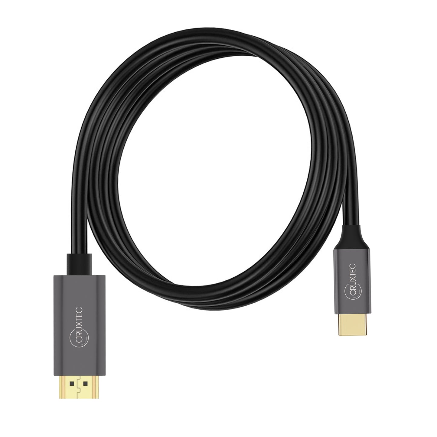 Cruxtec USB-C to HDMI Cable Black Support HDR ( 8K@60Hz, 4K@120Hz )