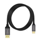 Cruxtec USB-C to Displayport Cable Black Support HDR 4K@60Hz