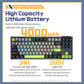 Darmoshark TOP87 Trio-mode Mechanical RGB gaming Keyboard With Top Mount structure Black Matcha Switch