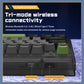 Darmoshark TOP87 Trio-mode Mechanical RGB gaming Keyboard With Top Mount structure Black Matcha Switch