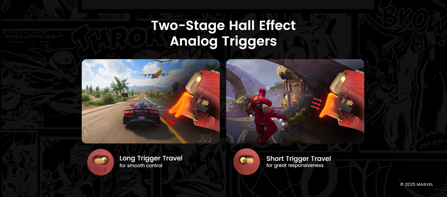 GameSir Nova 2 Lite Multiplatform Wireless Game Controller Iron Man Edition