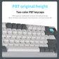 Darmoshark K8 Trio-mode Mechanical RGB gaming Keyboard With Gasket Mount structure & TFT display White Metcha Switch