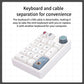 Darmoshark K3 Pro Trio-mode Mechanical numeric RGB Gaming Keypad White Huano Sky Switch