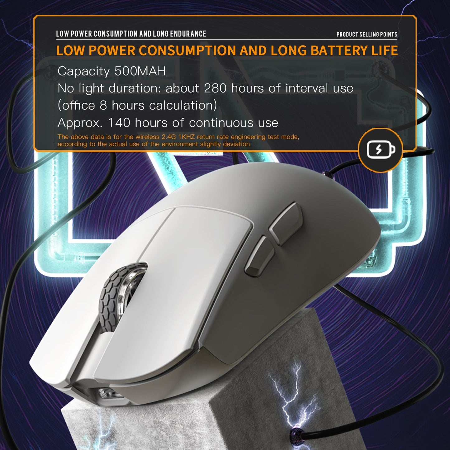 Darmoshark M3 PRO KIRAN Trio-mode Light-weight Gaming Mouse Black