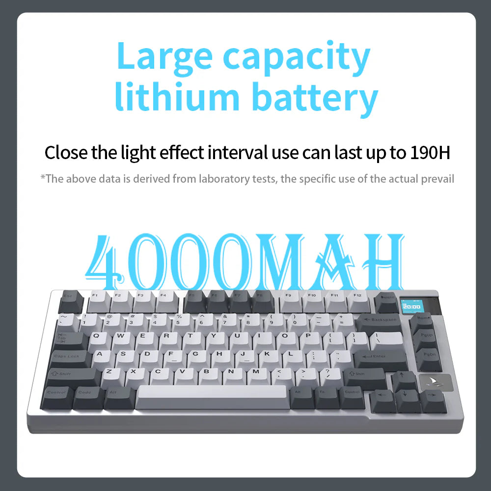 Darmoshark K8 Trio-mode Mechanical RGB gaming Keyboard With Gasket Mount structure   & TFT display