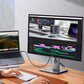Cruxtec USB-C to Displayport Cable Black Support HDR 4K@60Hz