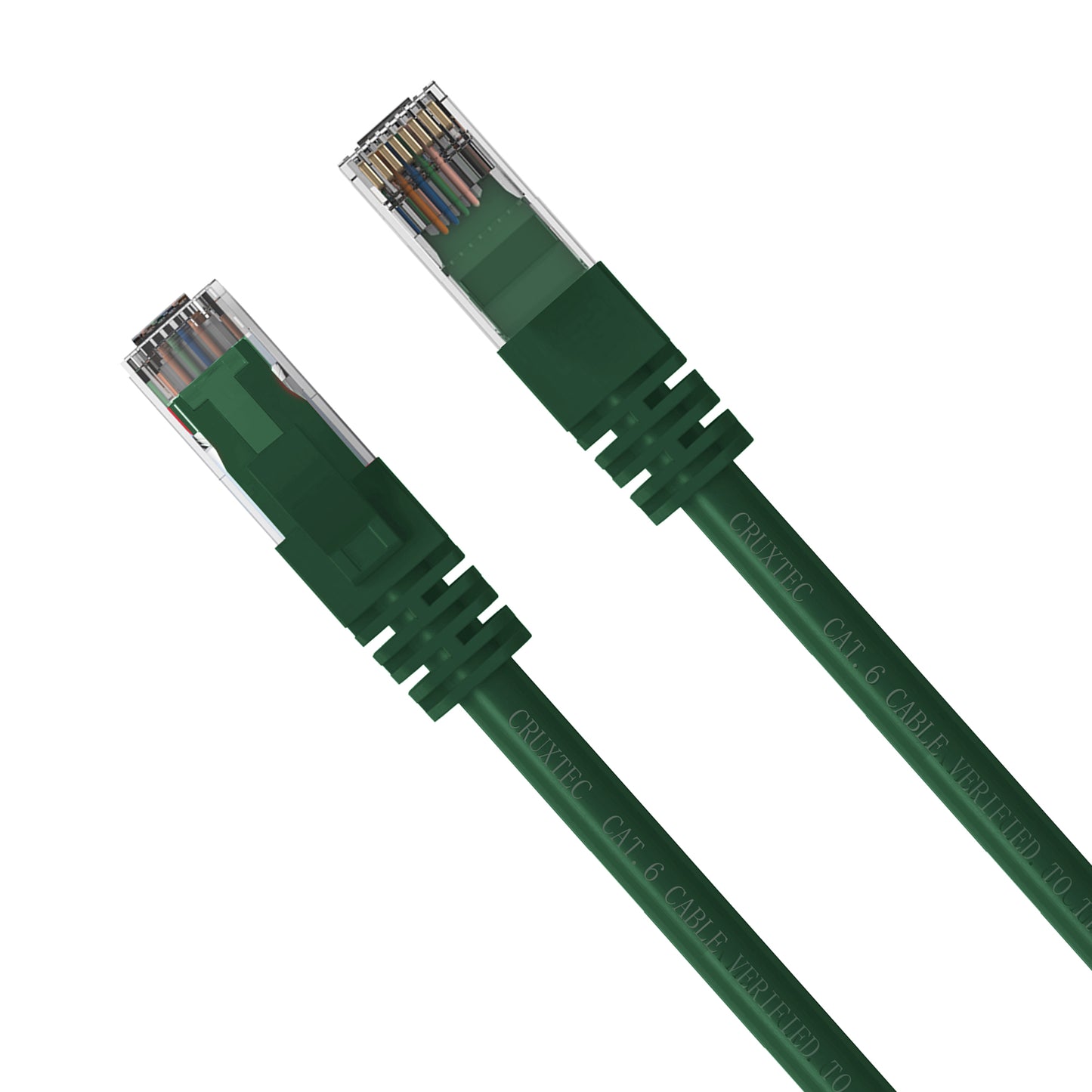 Cruxtec CAT6 UTP 10GbE Ethernet Cable Dark Green